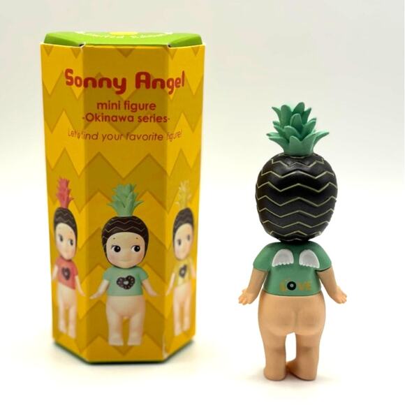 New SONNY ANGEL Green Pineapple Mini Figure, Okinawa Series, Opened Blind Box - Picture 2 of 5